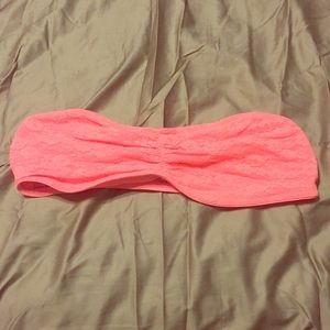 PINK lace bandeau